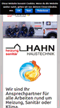 Mobile Screenshot of hahn-haustechnik.com