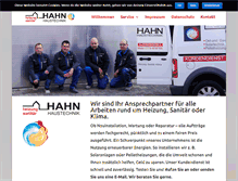 Tablet Screenshot of hahn-haustechnik.com
